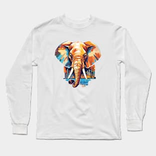 Elephant Animal World Wildlife Beauty Discovery Long Sleeve T-Shirt